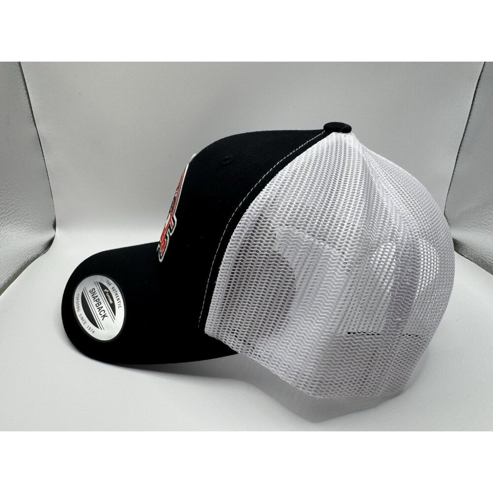 Winchester Patch On Yupoong Trucker Snapback Hat Black/White - Picture 2 of 4